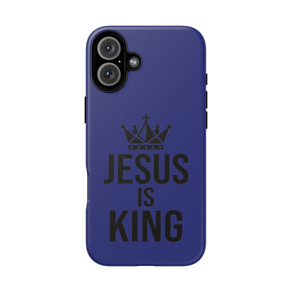 Jesus Is King Phone Case – Christian Faith Religious Protective Cover