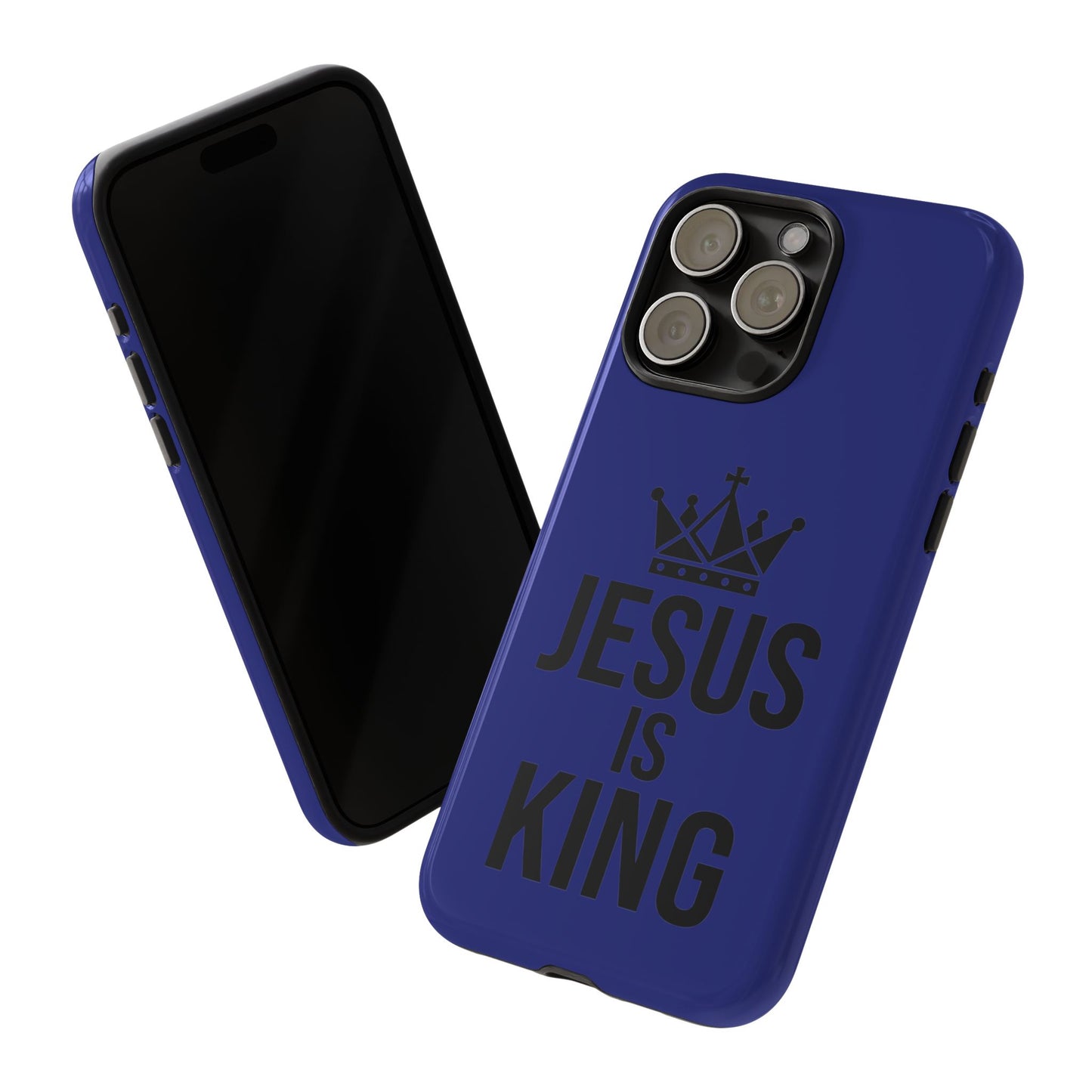 Jesus Is King Phone Case – Christian Faith Religious Protective Cover