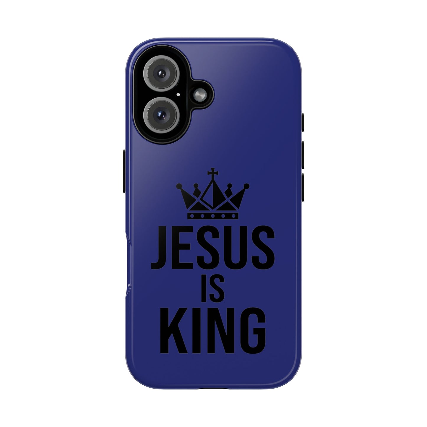 Jesus Is King Phone Case – Christian Faith Religious Protective Cover
