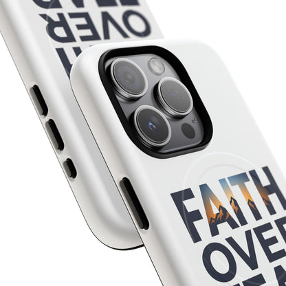 Phone Case — "Faith Over Fear" Tough Magnetic Protective Case
