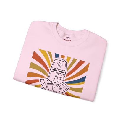 Armor of Faith Crewneck Sweatshirt — "Put On The Full Armor" Christian Graphic Pullover