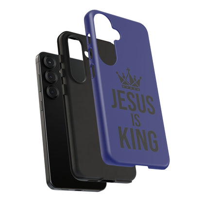 Jesus Is King Phone Case – Christian Faith Religious Protective Cover