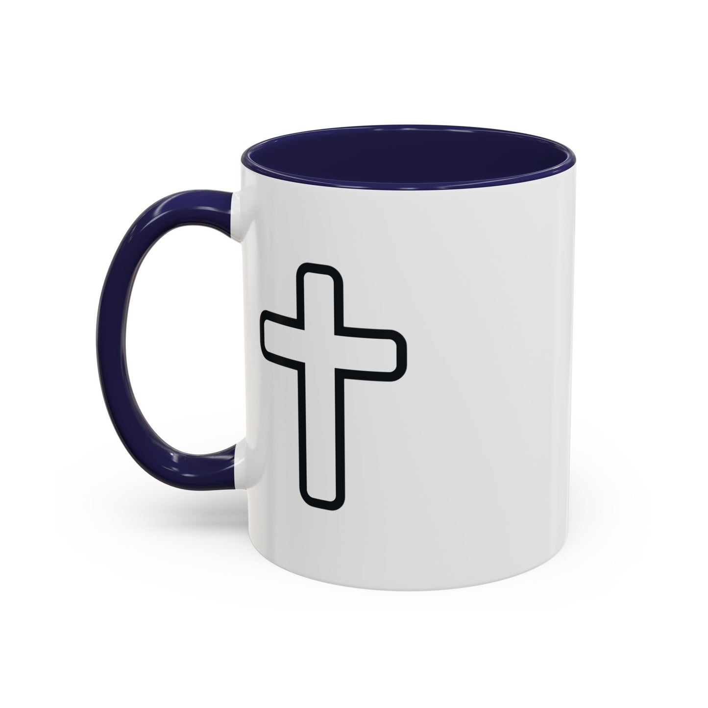 Jesus Is King Accent Coffee Mug — Christian Faith Religious Coffee Cup (11/15oz)