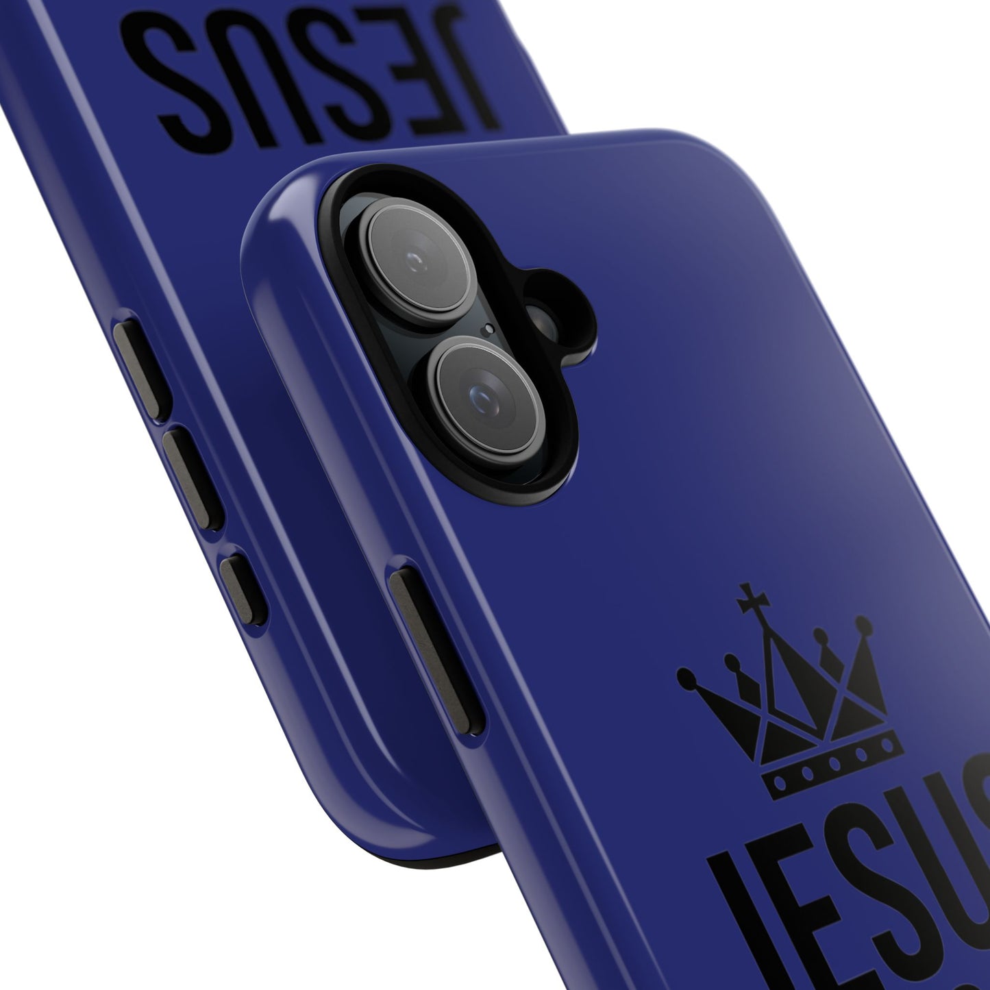 Jesus Is King Phone Case – Christian Faith Religious Protective Cover