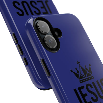 Jesus Is King Phone Case – Christian Faith Religious Protective Cover