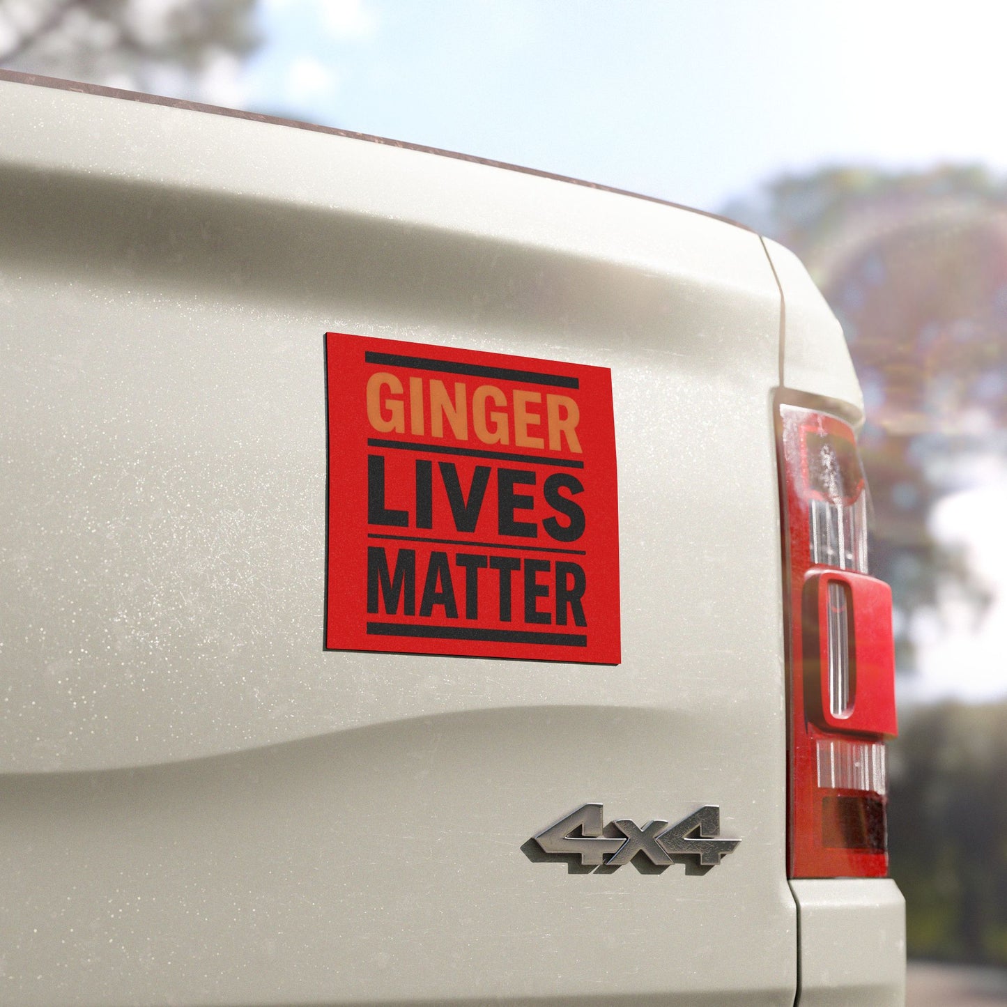 Car Magnet — "Ginger Lives Matter" Red Statement Magnet