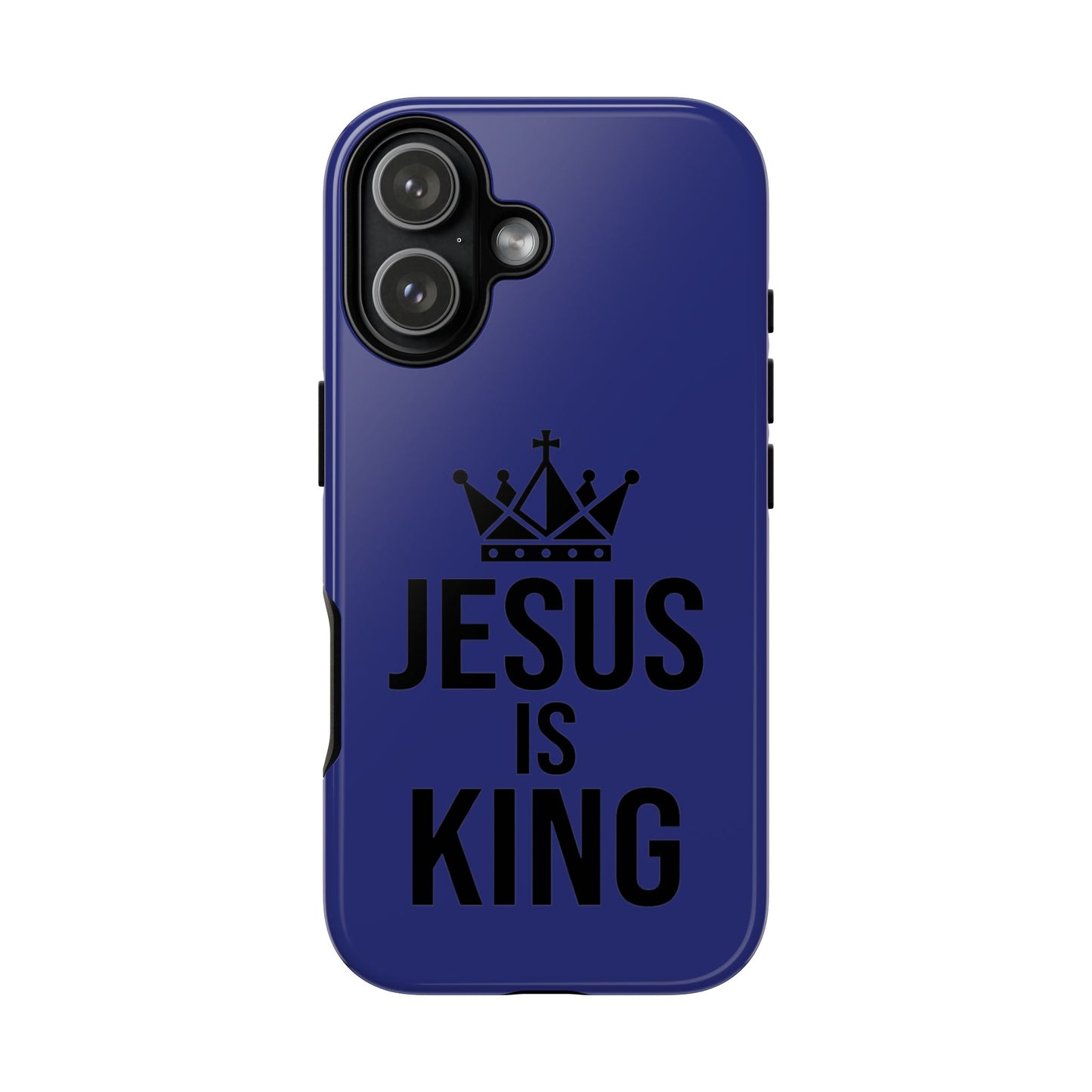 Jesus Is King Phone Case – Christian Faith Religious Protective Cover