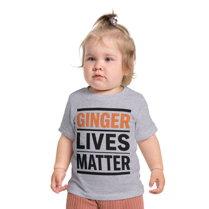 Baby T-Shirt — "Ginger Lives Matter" Funny Redhead Pride Infant Tee