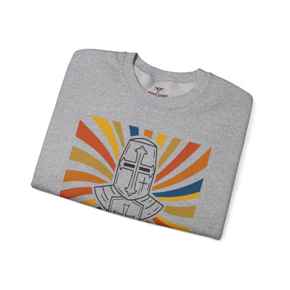 Armor of Faith Crewneck Sweatshirt — "Put On The Full Armor" Christian Graphic Pullover
