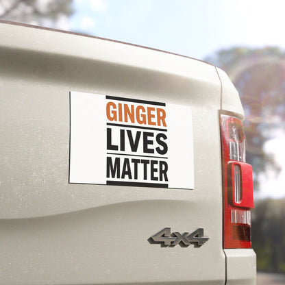 Car Magnet — "Ginger Lives Matter" Red Statement Magnet