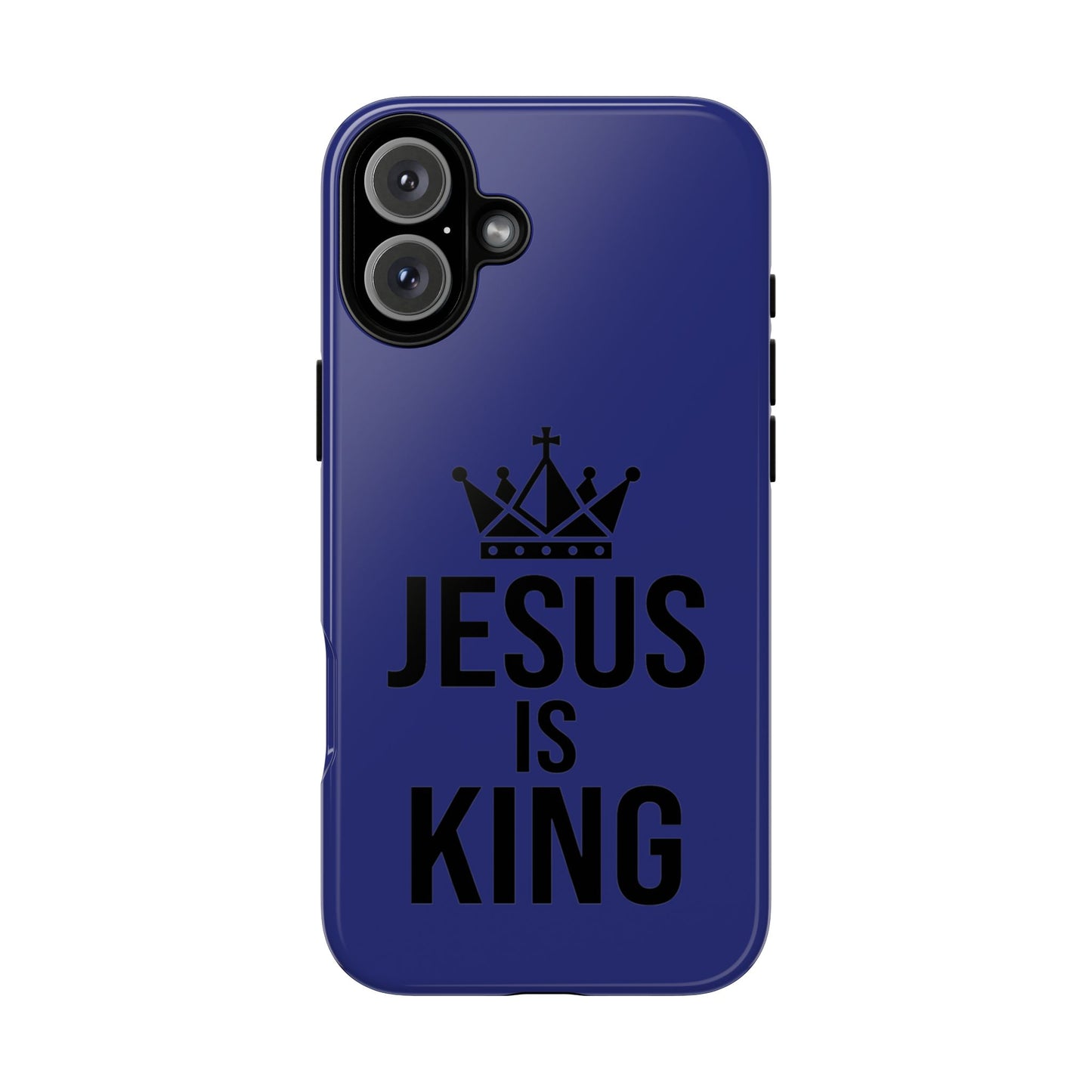 Jesus Is King Phone Case – Christian Faith Religious Protective Cover