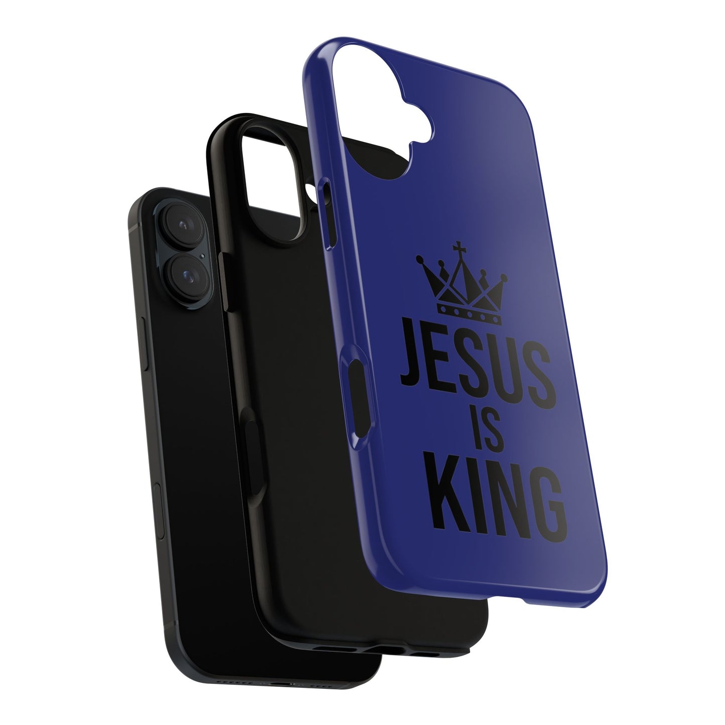 Jesus Is King Phone Case – Christian Faith Religious Protective Cover