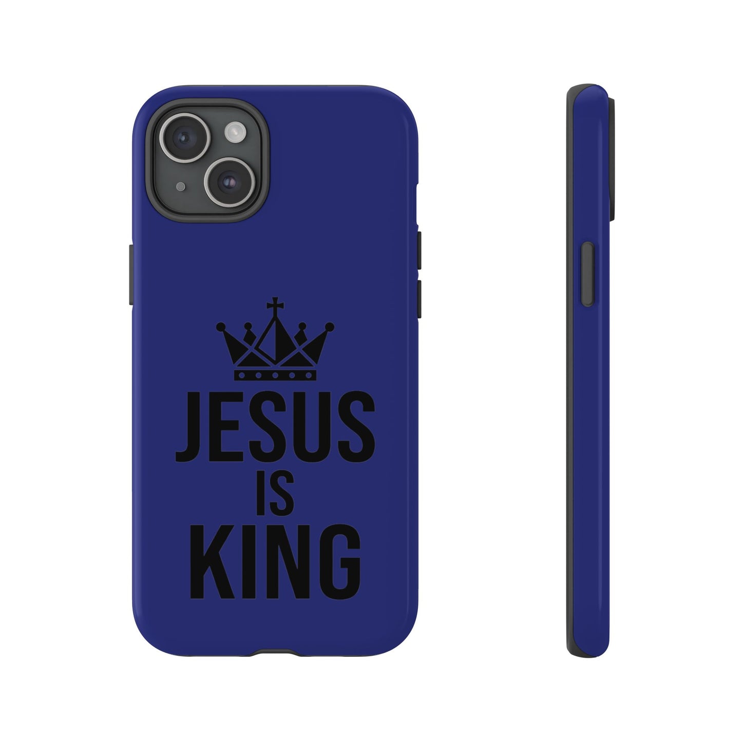 Jesus Is King Phone Case – Christian Faith Religious Protective Cover