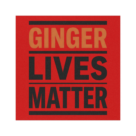 Car Magnet — "Ginger Lives Matter" Red Statement Magnet