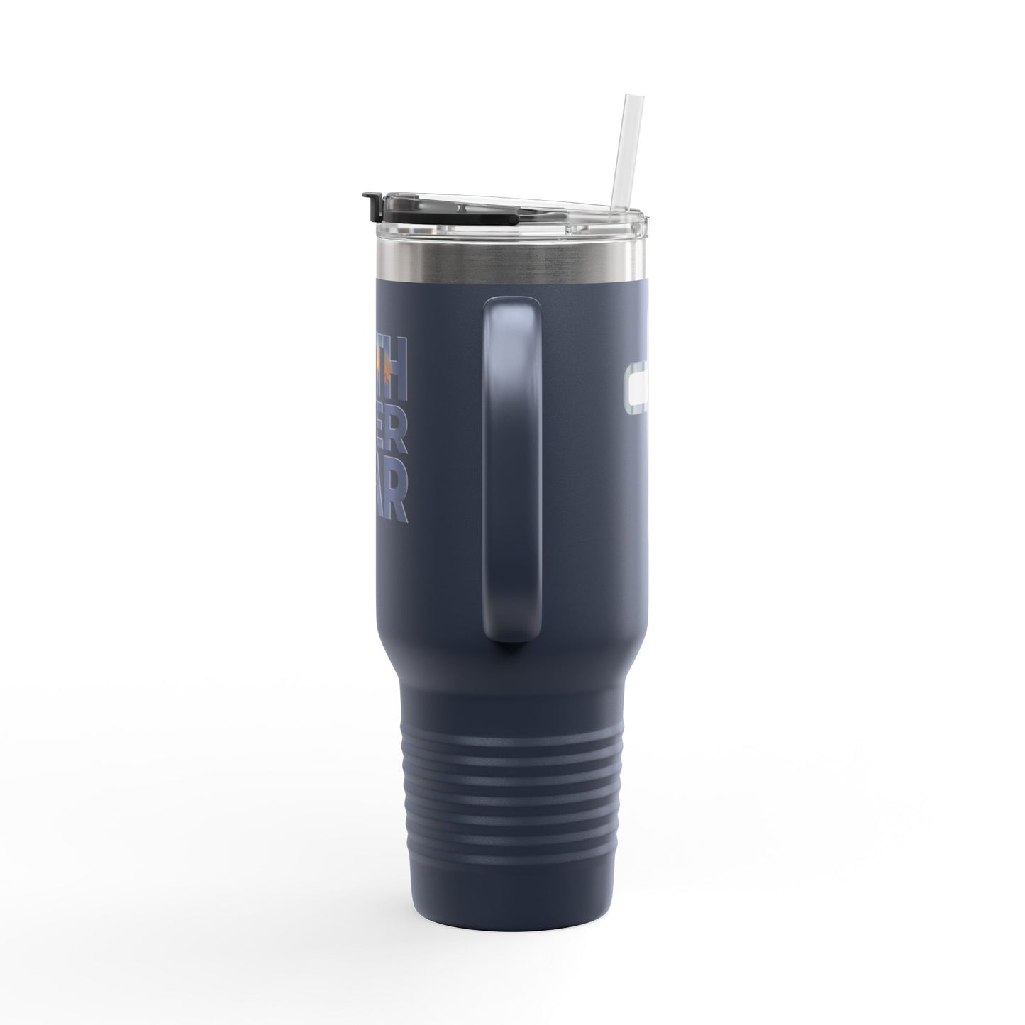 40oz Insulated Travel Mug — "Faith Over Fear" Inspirational Tumbler