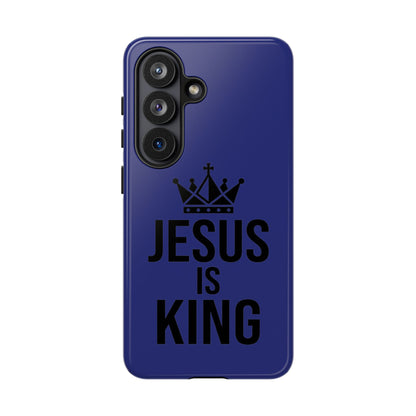 Jesus Is King Phone Case – Christian Faith Religious Protective Cover