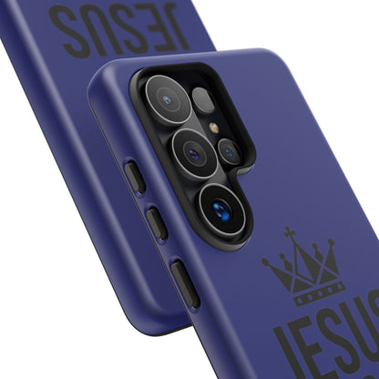 Jesus Is King Phone Case – Christian Faith Religious Protective Cover