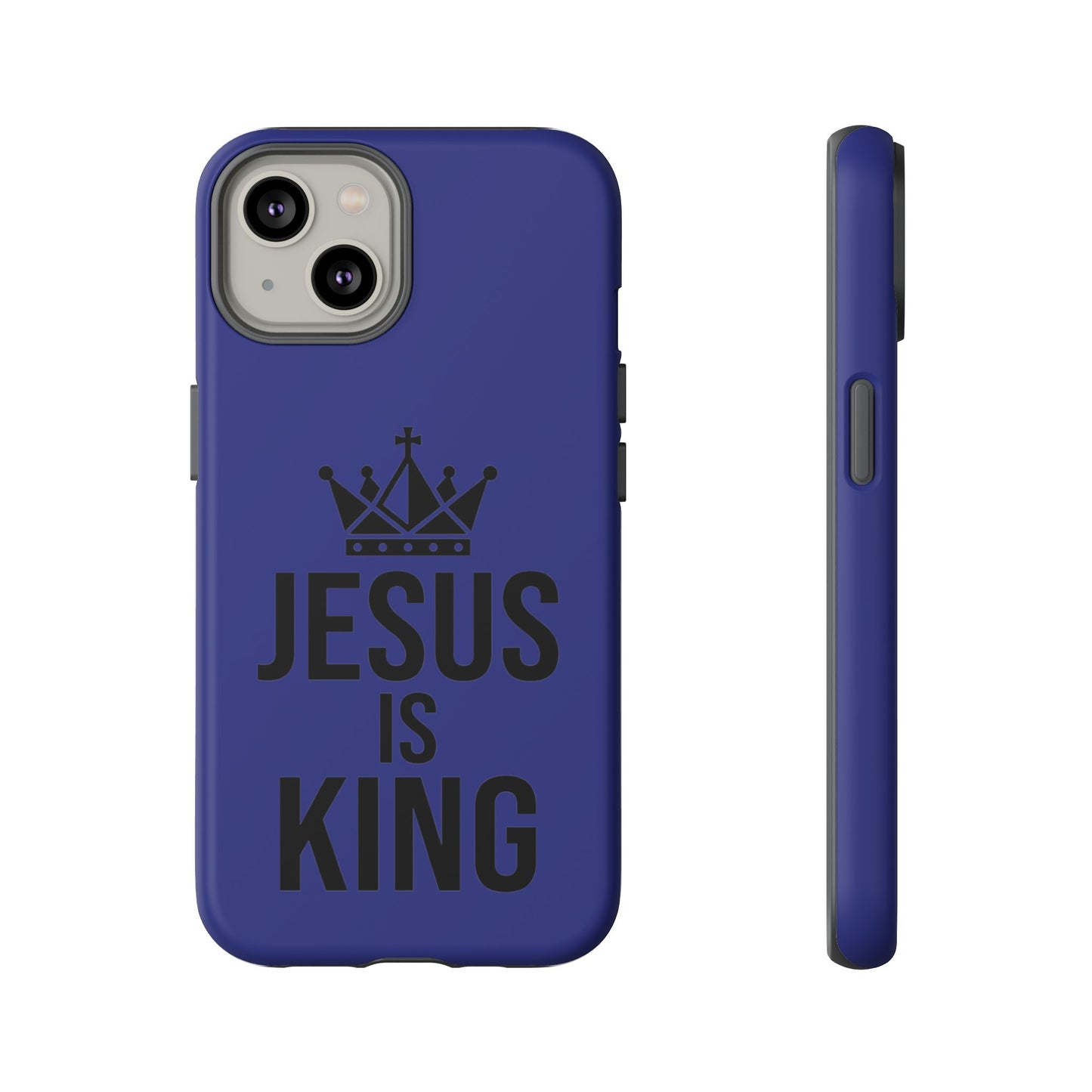 Jesus Is King Phone Case – Christian Faith Religious Protective Cover