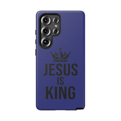 Jesus Is King Phone Case – Christian Faith Religious Protective Cover