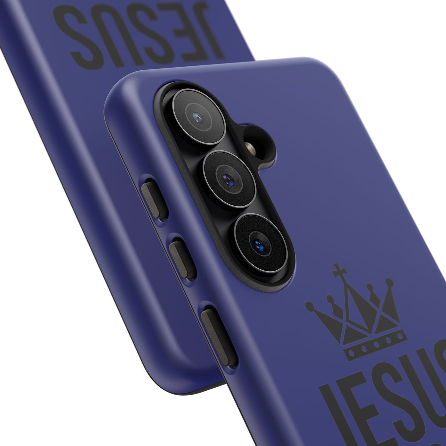 Jesus Is King Phone Case – Christian Faith Religious Protective Cover