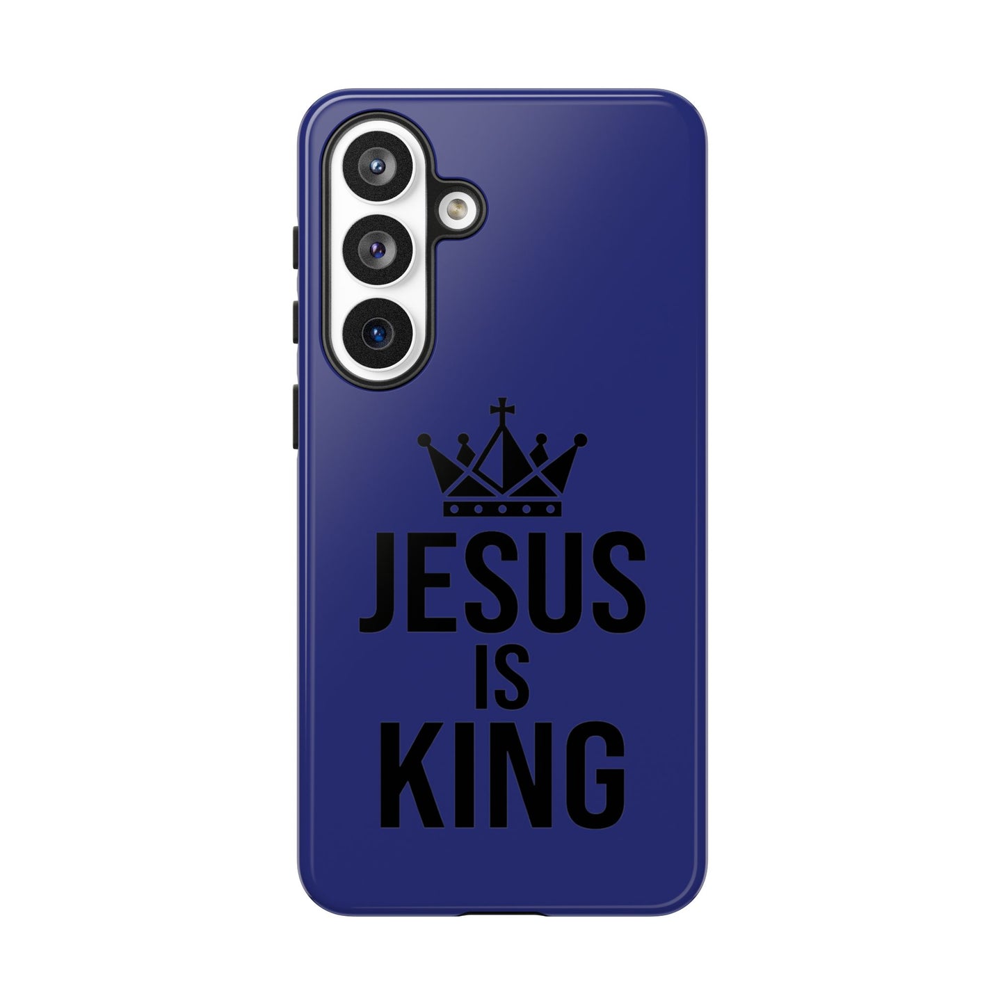 Jesus Is King Phone Case – Christian Faith Religious Protective Cover