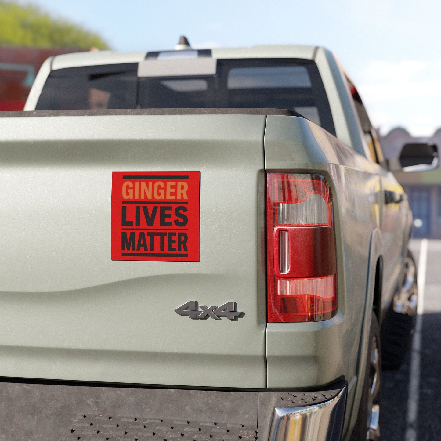 Car Magnet — "Ginger Lives Matter" Red Statement Magnet