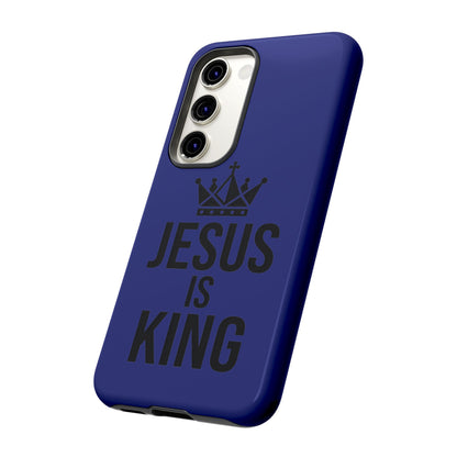 Jesus Is King Phone Case – Christian Faith Religious Protective Cover