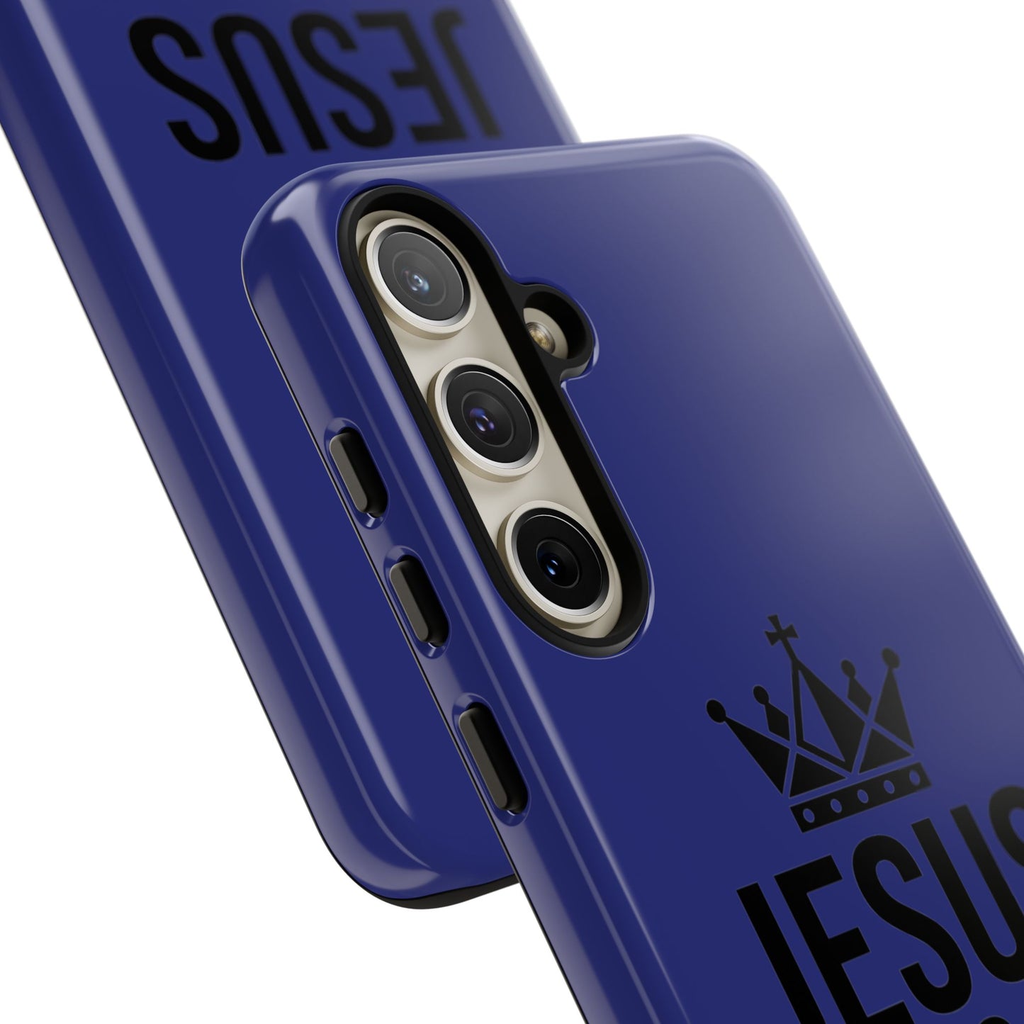 Jesus Is King Phone Case – Christian Faith Religious Protective Cover