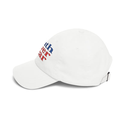 Faith Over Fear Dad Cap – Inspirational Christian Baseball Hat