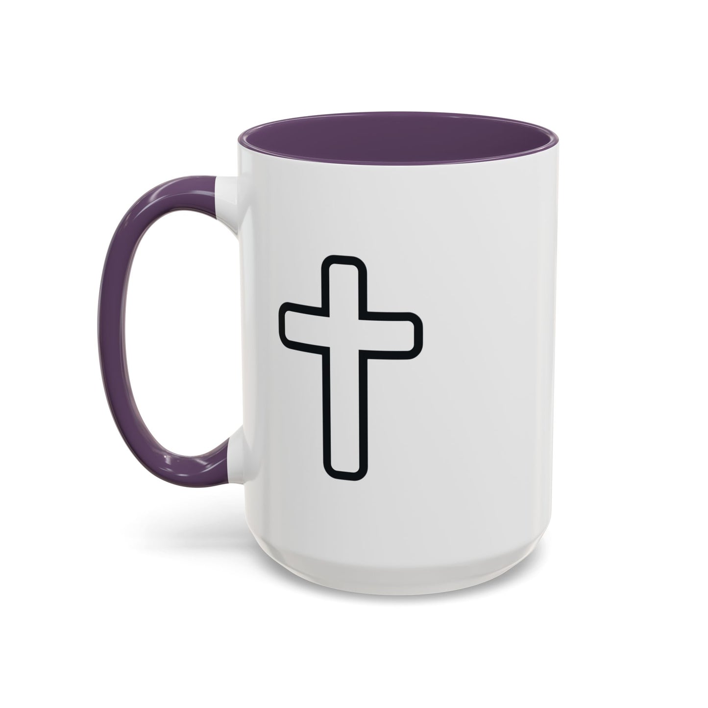 Jesus Is King Accent Coffee Mug — Christian Faith Religious Coffee Cup (11/15oz)