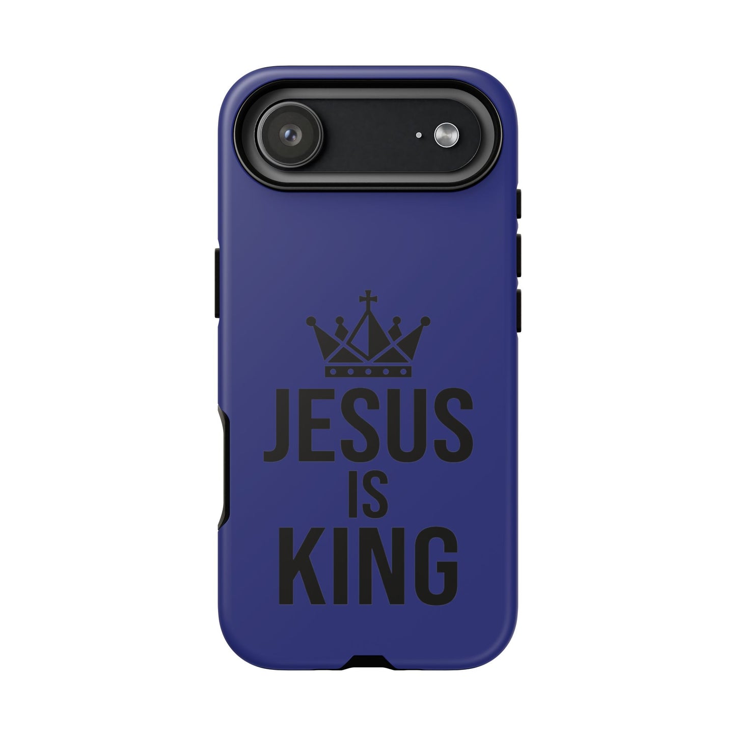 Jesus Is King Phone Case – Christian Faith Religious Protective Cover