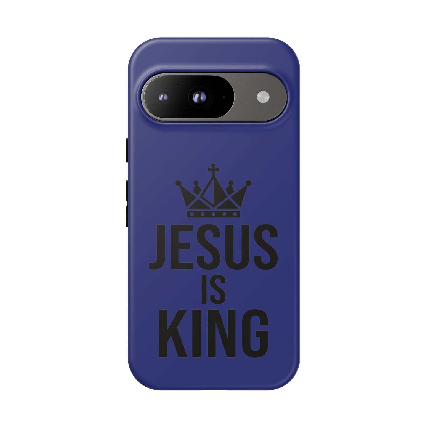 Jesus Is King Phone Case – Christian Faith Religious Protective Cover