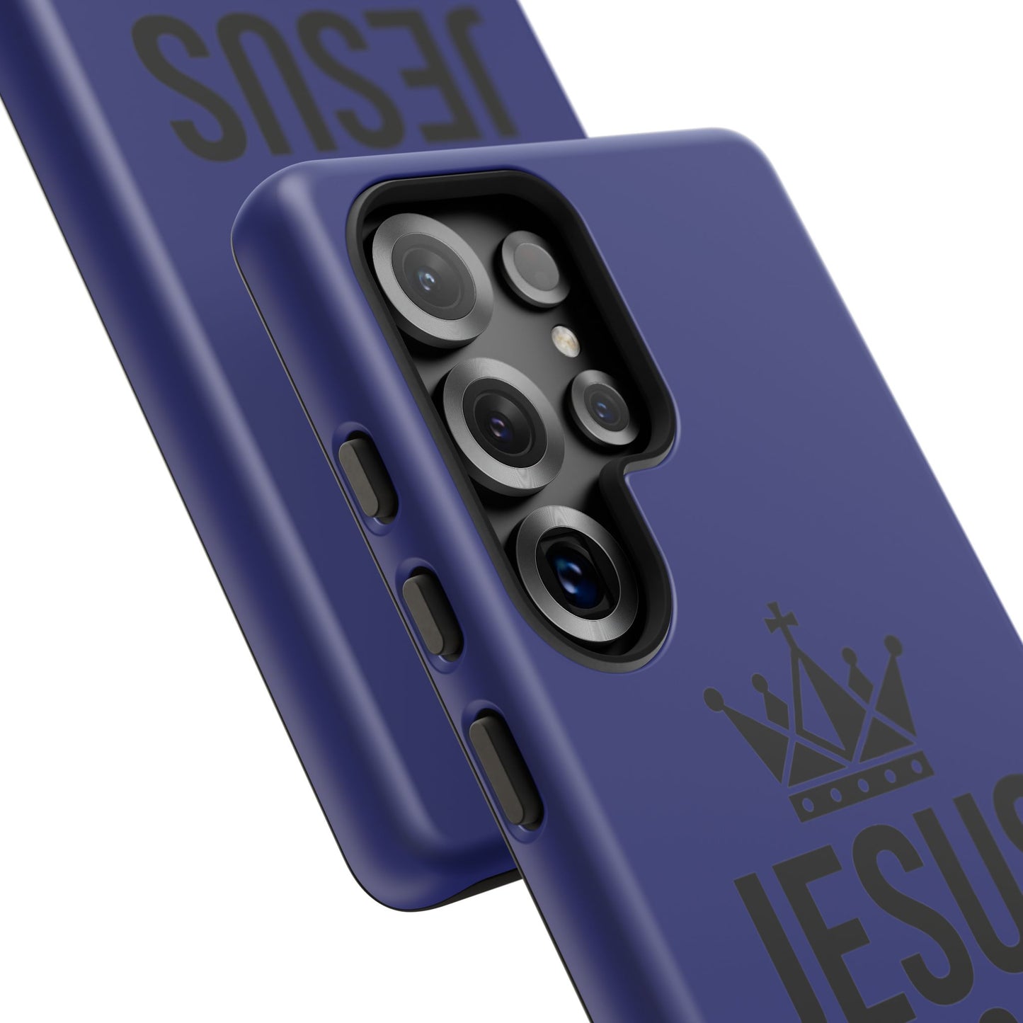 Jesus Is King Phone Case – Christian Faith Religious Protective Cover