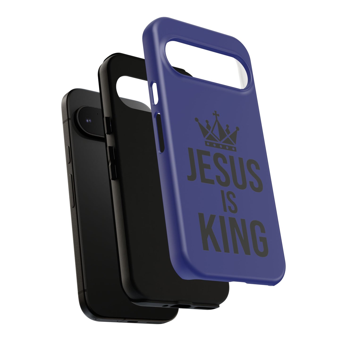 Jesus Is King Phone Case – Christian Faith Religious Protective Cover