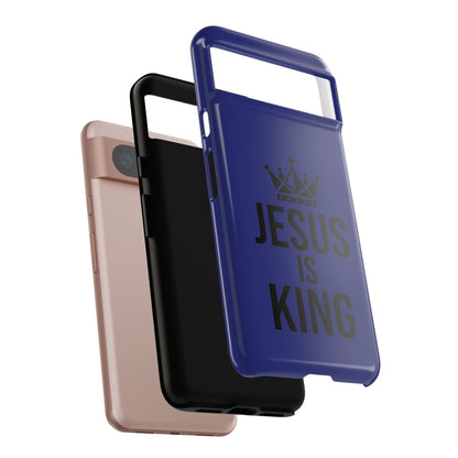 Jesus Is King Phone Case – Christian Faith Religious Protective Cover