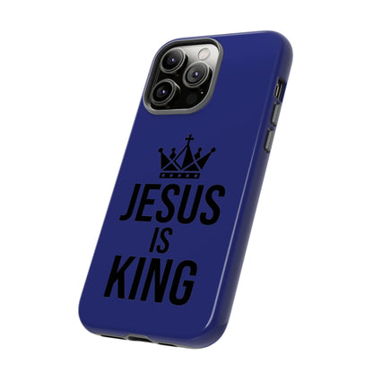Jesus Is King Phone Case – Christian Faith Religious Protective Cover