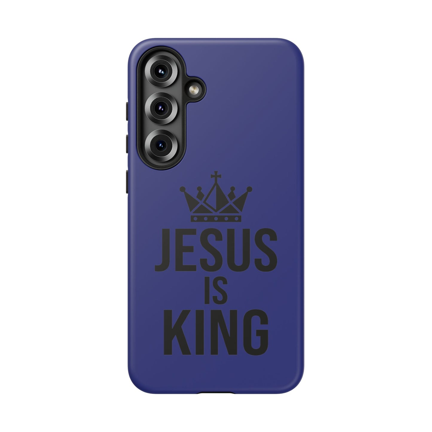 Jesus Is King Phone Case – Christian Faith Religious Protective Cover