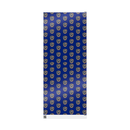 Wrapping Paper Roll — Patriotic Eagle & Flag Design on Deep Blue (Gift Wrap)
