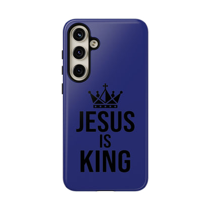 Jesus Is King Phone Case – Christian Faith Religious Protective Cover