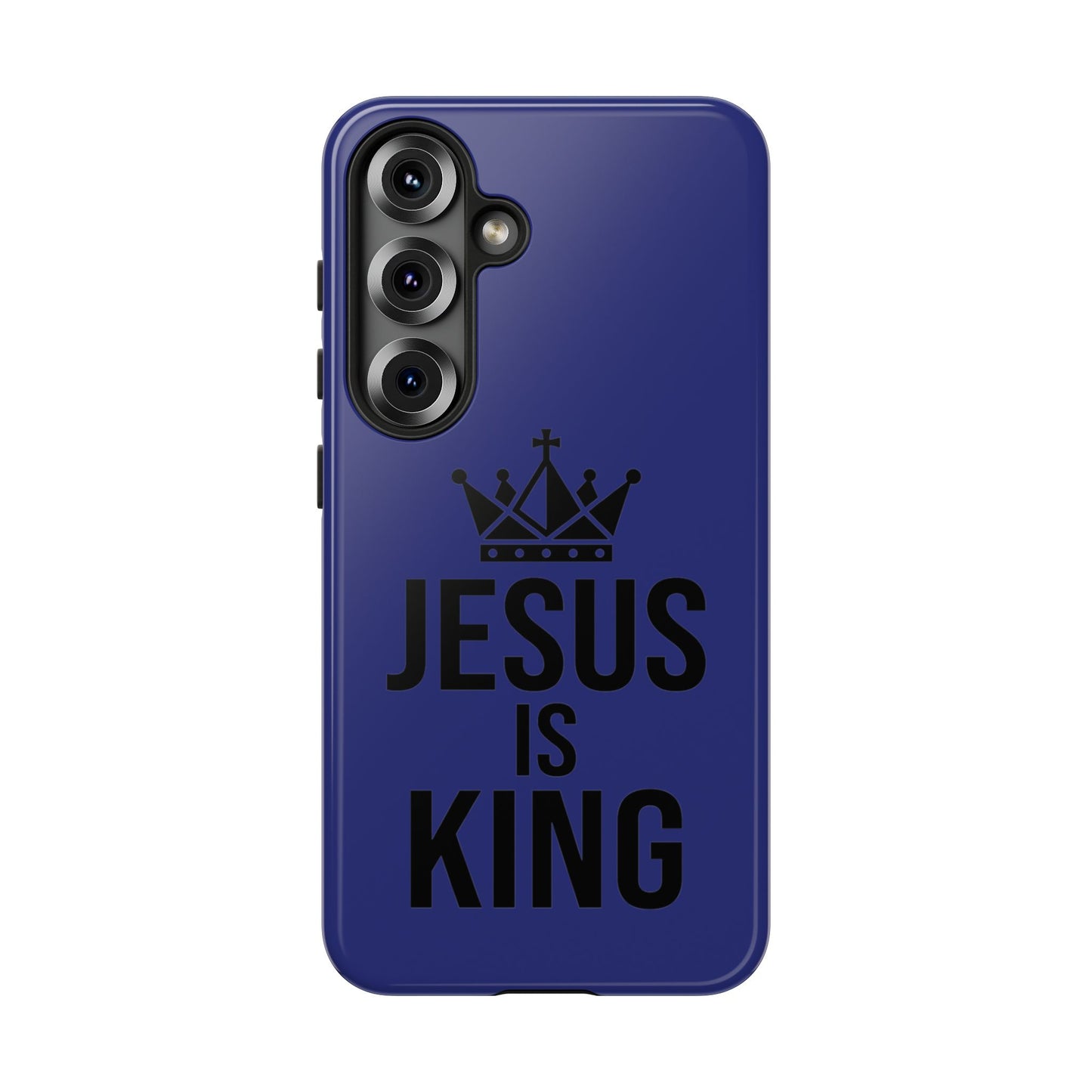 Jesus Is King Phone Case – Christian Faith Religious Protective Cover