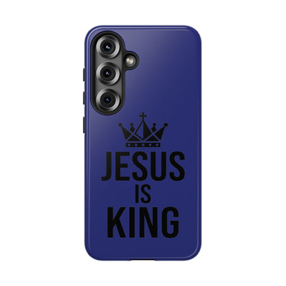 Jesus Is King Phone Case – Christian Faith Religious Protective Cover