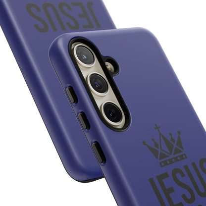 Jesus Is King Phone Case – Christian Faith Religious Protective Cover