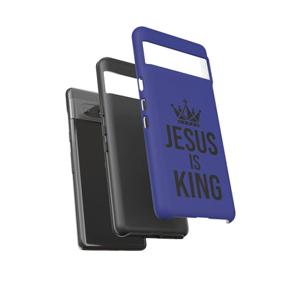 Jesus Is King Phone Case – Christian Faith Religious Protective Cover