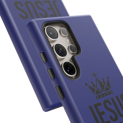 Jesus Is King Phone Case – Christian Faith Religious Protective Cover