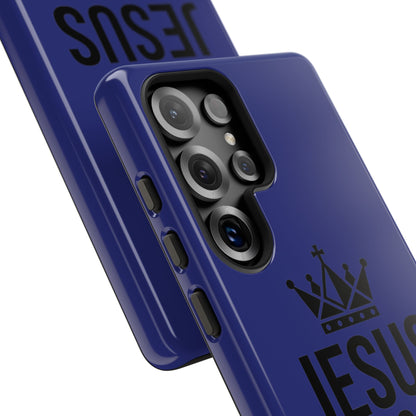 Jesus Is King Phone Case – Christian Faith Religious Protective Cover