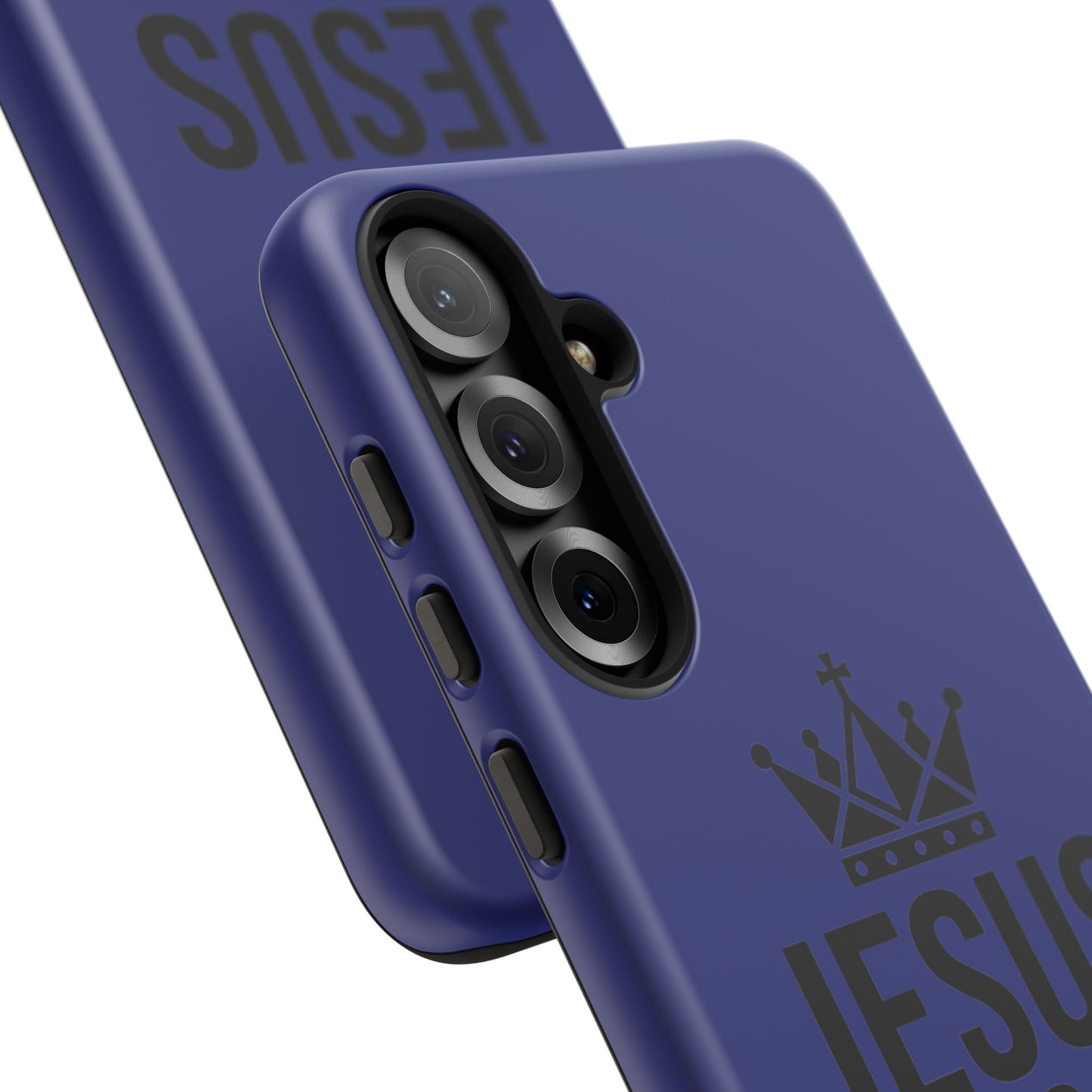 Jesus Is King Phone Case – Christian Faith Religious Protective Cover
