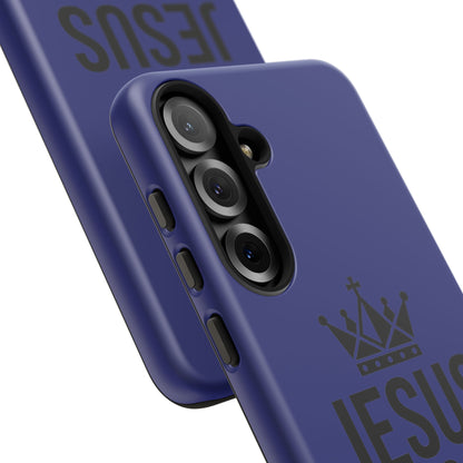 Jesus Is King Phone Case – Christian Faith Religious Protective Cover