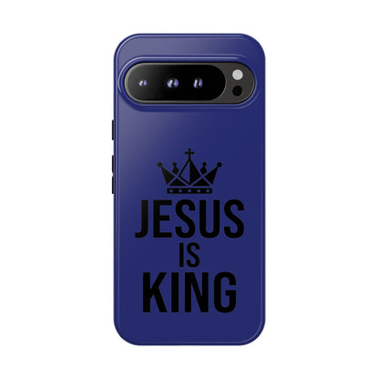 Jesus Is King Phone Case – Christian Faith Religious Protective Cover