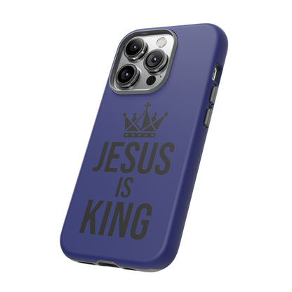 Jesus Is King Phone Case – Christian Faith Religious Protective Cover