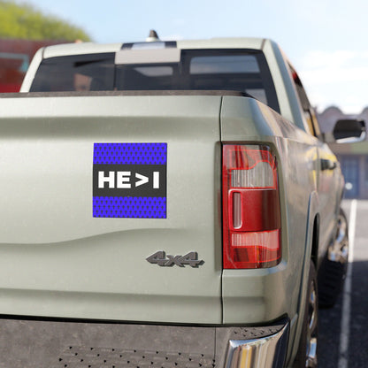 HE > I Cross Pattern Car Magnet — Christian Faith Vinyl Magnet